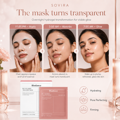 Bio-Collagen hydrogel mask texture