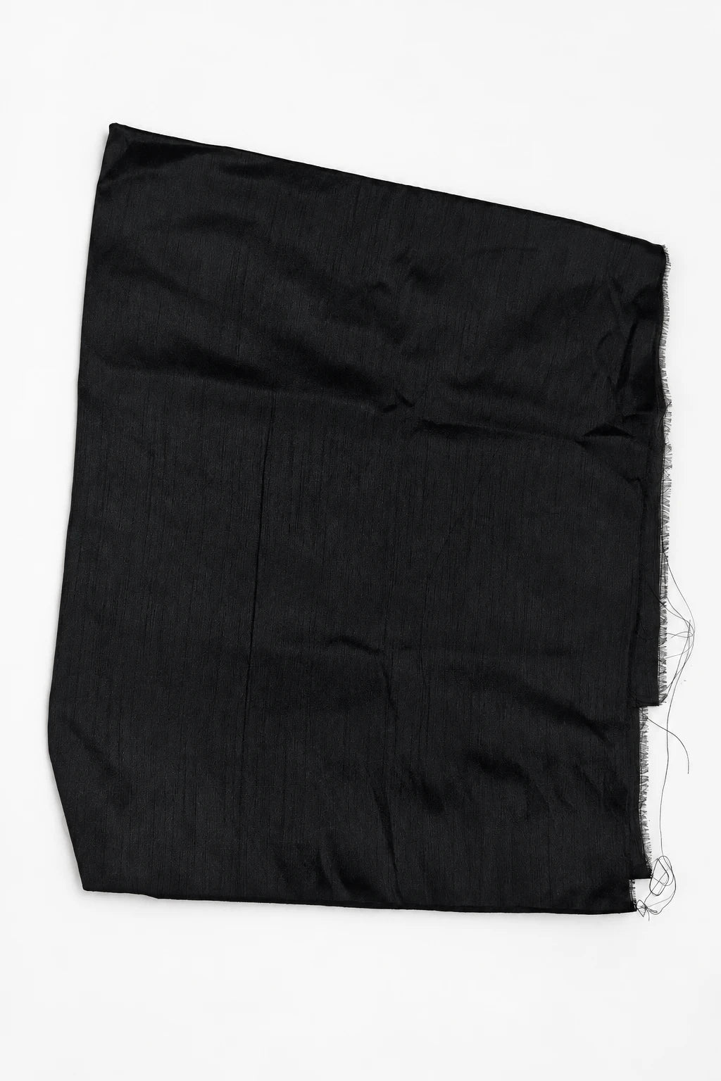 Shreya — Ivory Black Floral Saree, retouched coordinating fabric on a clean background